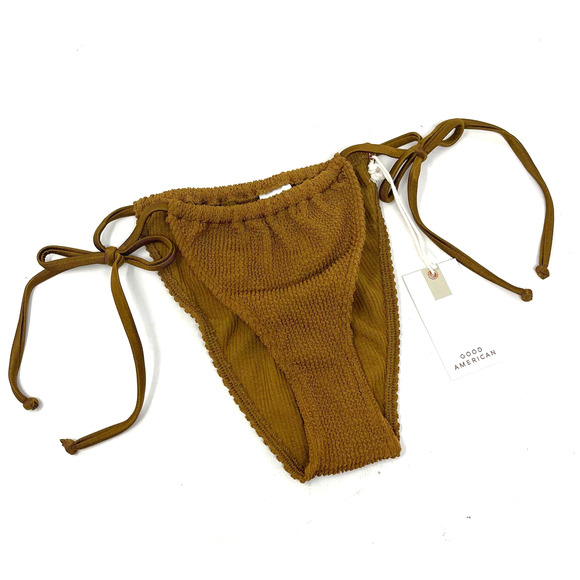 Good American Always Fits Tiny Ties Bottom Bronze Size 1/2 - Picture 12 of 12